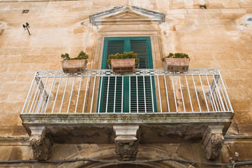 Historical palace. Ostuni. Puglia. Italy.