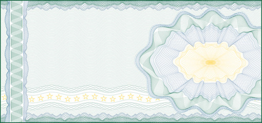 Background for Voucher, Gift Certificate, Coupon or Banknote /