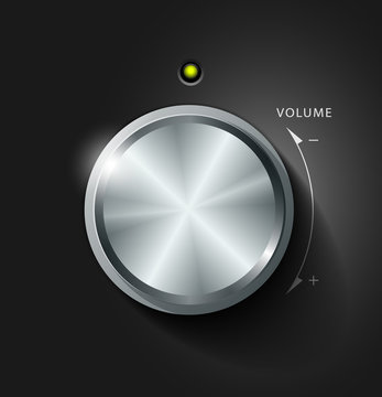 Volume knob, vector illustration