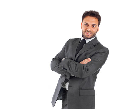 Smiling business man