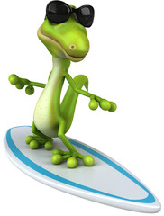 Naklejka premium Fun lizard