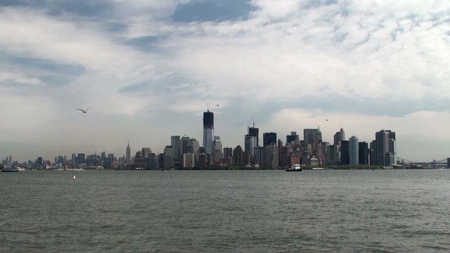 View of NYC from the Hudson River (from Liberty Island NYC)