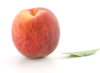 Peach isolated on white background
