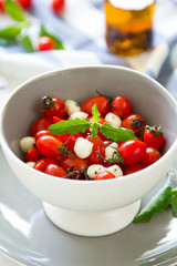 Caprese Salad [Pearl mozzarella ,cherry tomato salad]