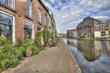 Fototapeta na wymiar Living on a Canal