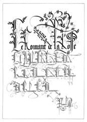 Obraz premium Medieval Manuscript : Roman de la Rose - Flamel