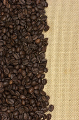 Fototapeta premium Granos de café, fondo