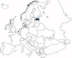 flag of country on map