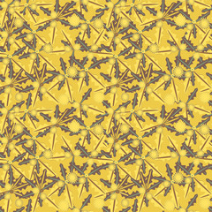 abstract seamless pattern in yellow colors