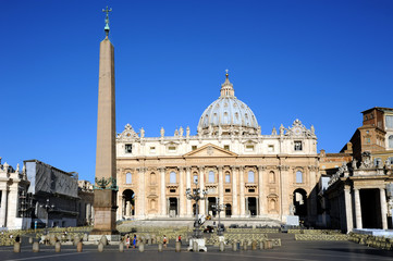 Fototapeta na wymiar Bazylika Świętego Piotra w Rzymie