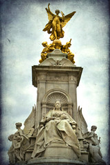 Statue of Queen Victoria, Buckingham Palace, London, UK