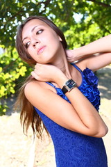 Obraz premium Portrait of a sexy young female Outdoor