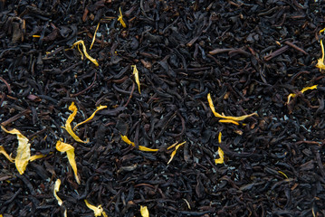 Teekrümel als Hintergrund