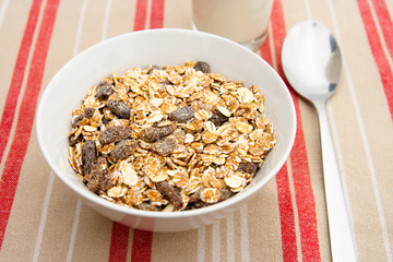 A bowl of muesli