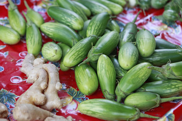 green eggplants