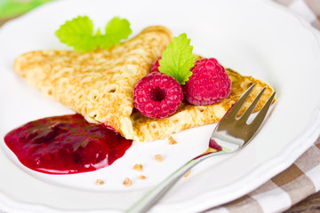 Himbeerpfannkuchen