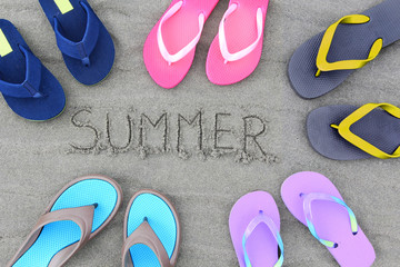 Summer flip flops