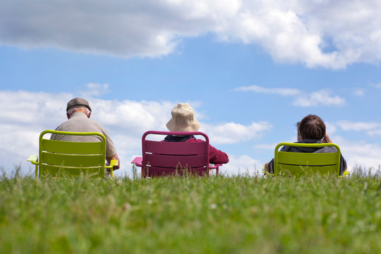 Family enjoying recreation