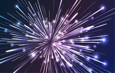 Fototapeta premium Fiber optic explosion