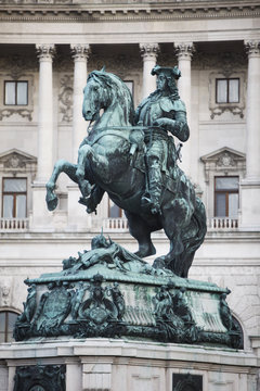 Statue of Prince Eugene of Savoy in Vienna, Austria