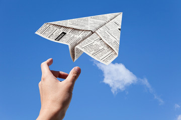 Newspaper Airplane