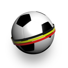Obraz premium Pallone con bandiera belga