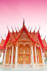 Fototapeta premium Thai art,Wat Tham Suea,Kanchanaburi