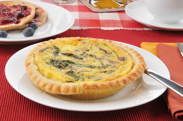 Spinach quiche