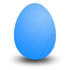 Ilustração de um ovo azul