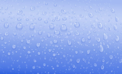 Naklejka na ściany i meble niebieskie krople wody