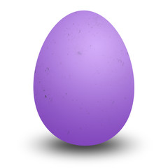 Ilustração de um ovo roxo