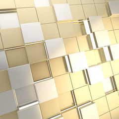 Abstract cube background techno wallpaper