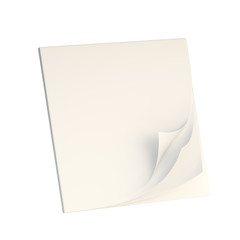 Copyspace note sheets with angled corner