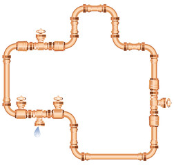 copper pipes