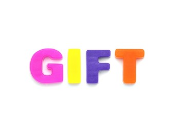 アルファベット　GIFT
