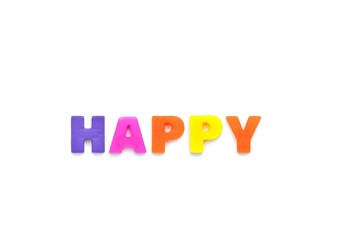 アルファベット　HAPPY