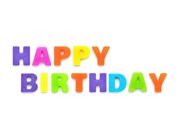 アルファベット　HAPPY BIRTHDAY