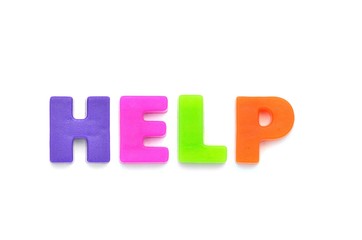 アルファベット　HELP