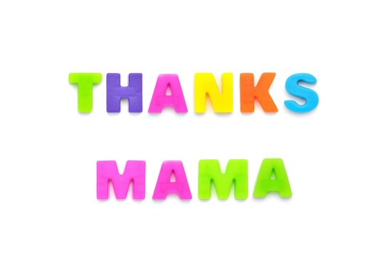 アルファベット　THANKS MAMA