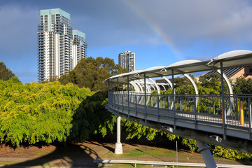 Fototapeta premium footbridge on broadbeach