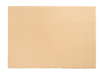 Cardboard isolated on white background