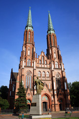 Cathedral of saint Florian in Warsaw in Poland