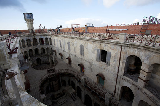 Inside Fort Boyard in France, Europe