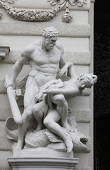 Obraz premium Hercules statue, Hofburg,Vienna, Austria