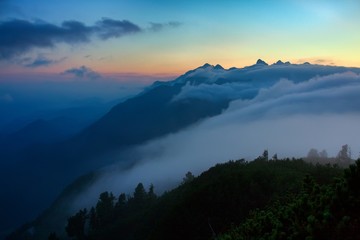 Dachstein zachód © Stockr