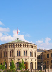 Fototapeta na wymiar Parlament Oslo, Norwegia