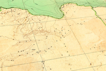 Old map (1929) of Libya
