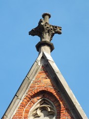 Fototapeta na wymiar Church fronton (Riga, Latvia)