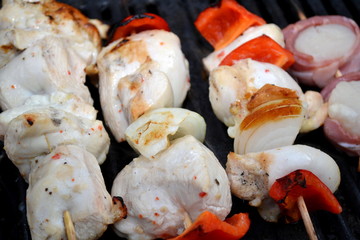 Kabobs on the Grill