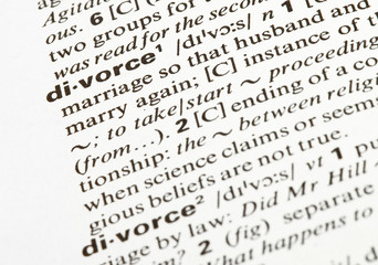 Fototapeta premium divorce word